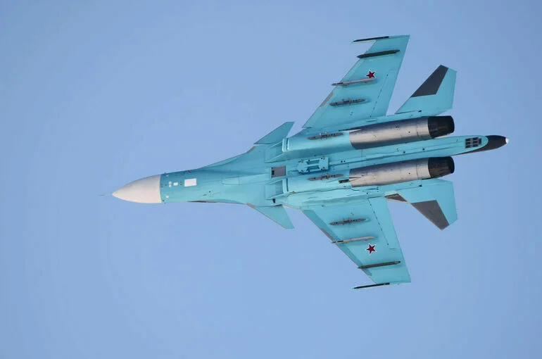 В Брянской области вблизи границы с Украиной упал истребитель Су-34