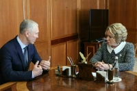 Валентина Матвиенко встретилась с врио губернатора Херсонской области