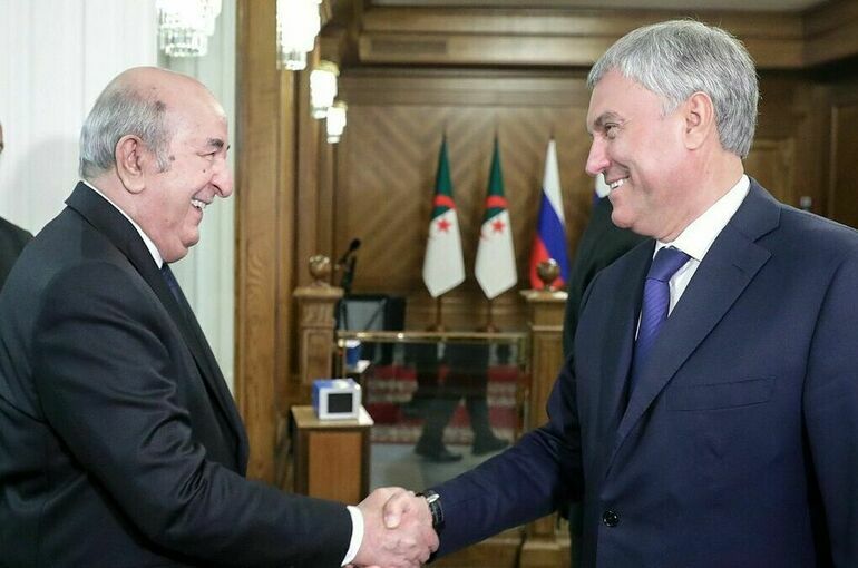 Володин обсудил с президентом Алжира развитие межпарламентских отношений