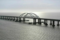 Длина пробки у Крымского моста достигла восьми километров