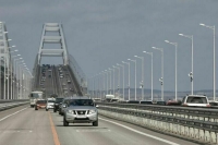 Пробка на подъезде к Крымскому мосту со стороны Краснодара устранена