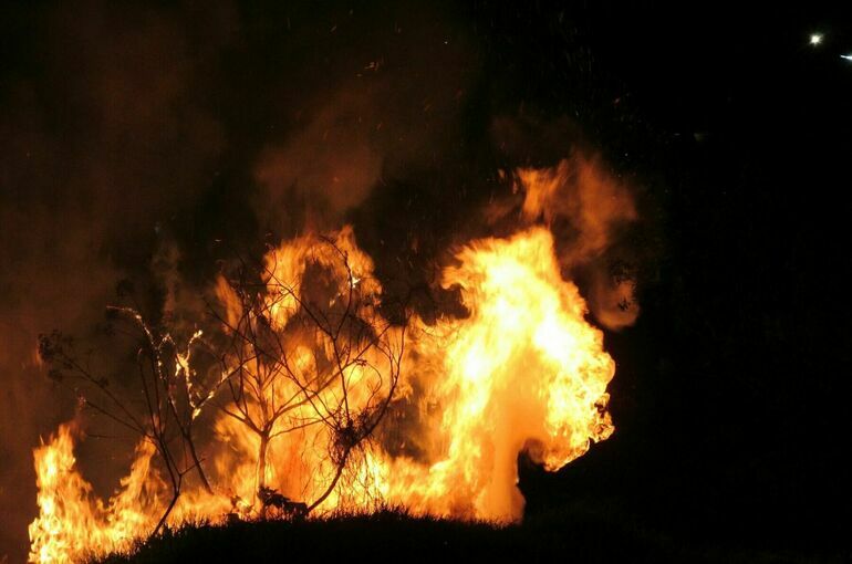 В Якутии горит около 400 гектаров леса возле села Соболох 