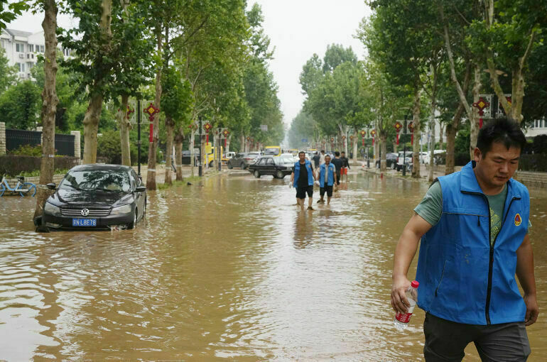 В Пекине зафиксирован исторический рекорд по выпавшим осадкам