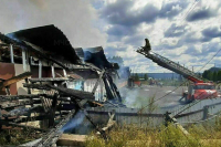 В Иркутской области потушили пожар в гипермаркете