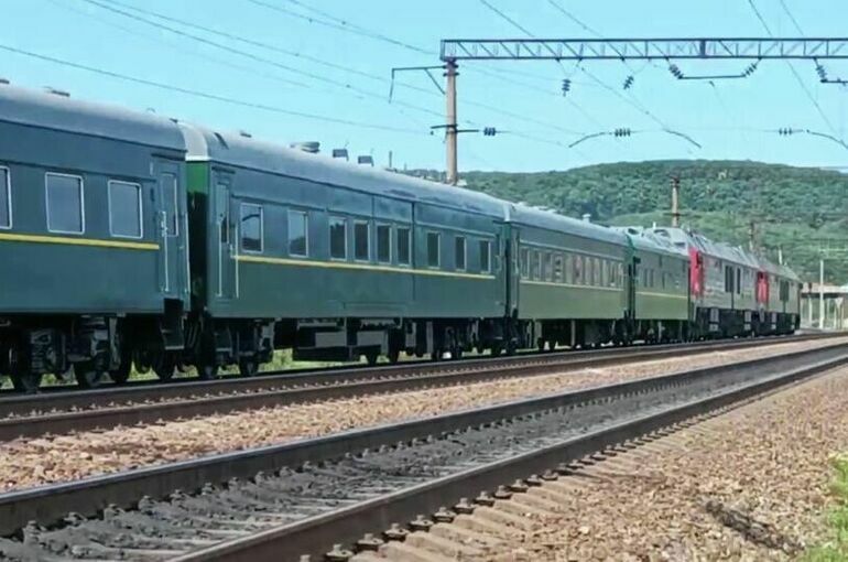 Глава Минприроды Козлов встретил лидера КНДР Ким Чен Ына на станции Хасан