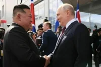 Путин встретился с Ким Чен Ыном на космодроме Восточный