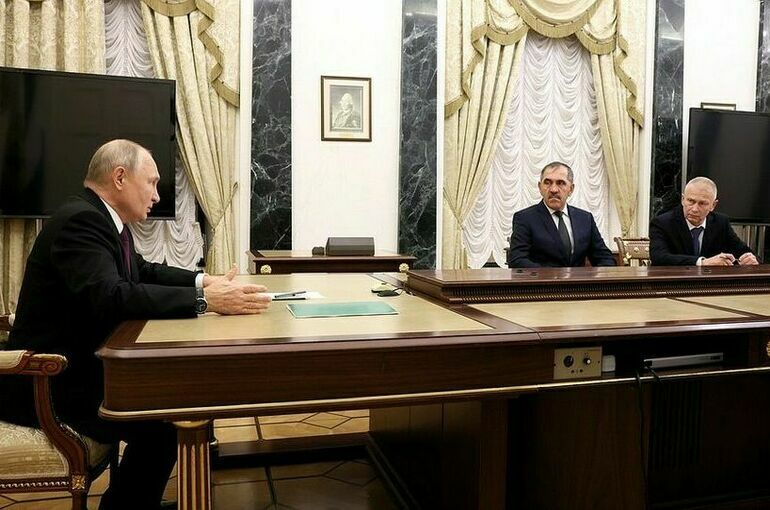 Путин на встрече с Трошевым и Евкуровым обсудил меры поддержки участников СВО