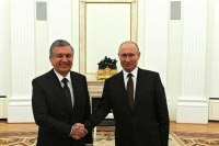 Путин начал встречу с президентом Узбекистана Шавкатом Мирзиёевым
