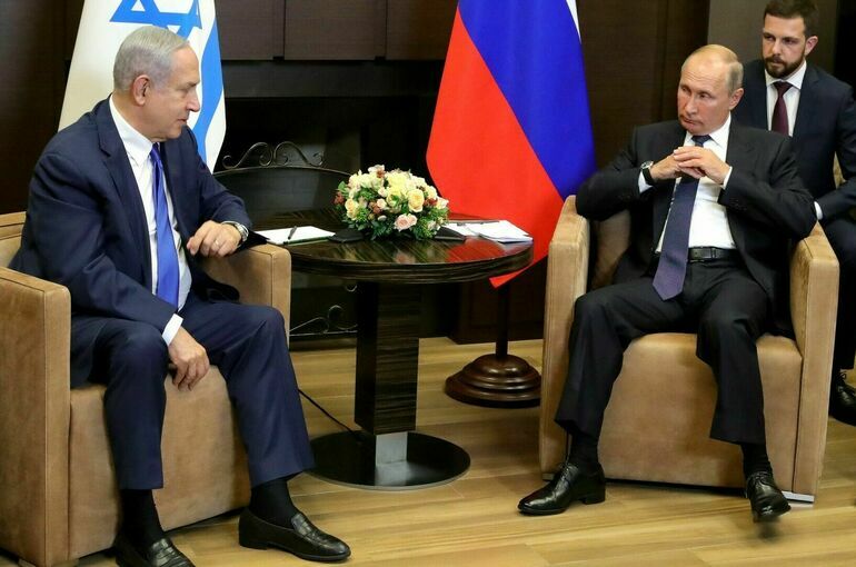 Песков рассказал, что в планах Путина пока нет разговора с Нетаньяху