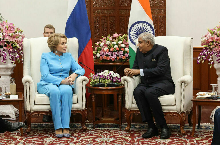 Матвиенко заявила о росте товарооборота между РФ и Индией в последние годы