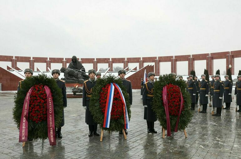 В Подмосковье прошла церемония передачи останков советских воинов для захоронения