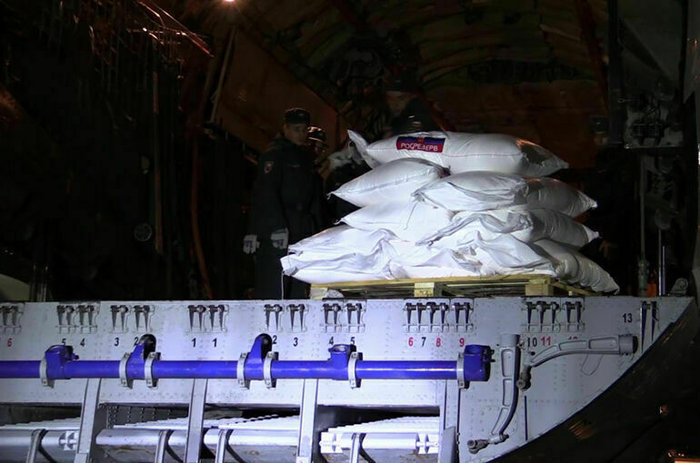 Спецборт МЧС доставил 18 тонн гуманитарной помощи в сектор Газа