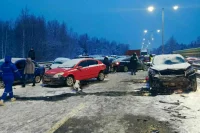 В Новгородской области столкнулись 50 автомобилей