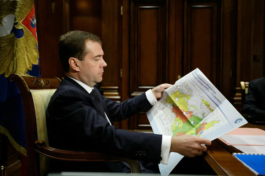 24 марта 2010 года. Президент РФ Дмитрий Медведев в подмосковной резиденции 