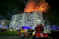 В Анапе локализовали пожар в многоэтажке