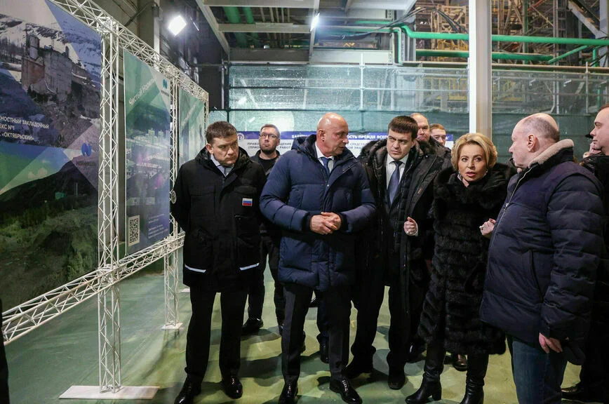 Посещение объектов Надеждинского металлургического завода  им. Б.И. Колесникова
