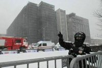 В центре Москвы перекрыли несколько улиц из-за пожара в «Известиях hall»