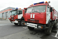 В Белгородской области после падения беспилотников загорелась фура