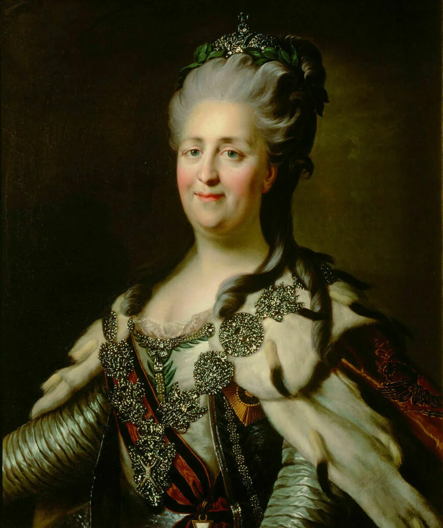 Портрет Екатерины II работы Александра Рослина. 1780-ые гг. Музей истории искусств, Вена.