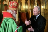 Патриарх Кирилл подарил Путину Владимирскую икону Богородицы