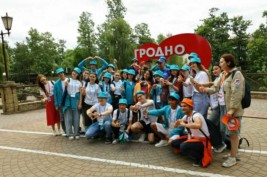 Участники «Поезда Памяти» в Гродно.
