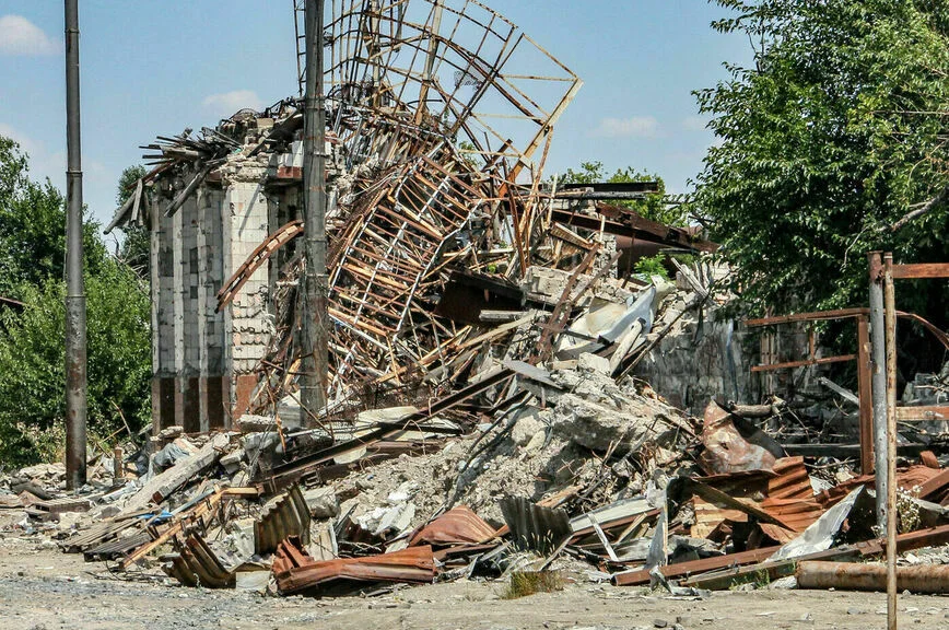 На руинах «Азовстали».