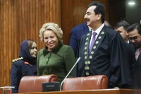 Валентина Матвиенко и Юсуф Раза Гилани. Фото: пресс-служба Совета Федерации