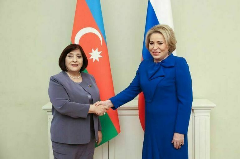 Матвиенко и спикер парламента Азербайджана обсудили вопросы сотрудничества
