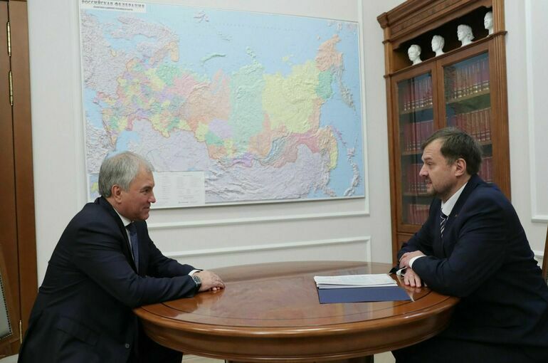 Володин встретился с губернатором Запорожской области Евгением Балицким