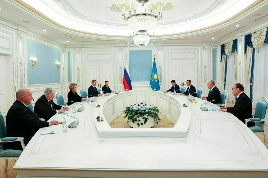Встреча Валентины Матвиенко с Касым-Жомартом Токаевым.