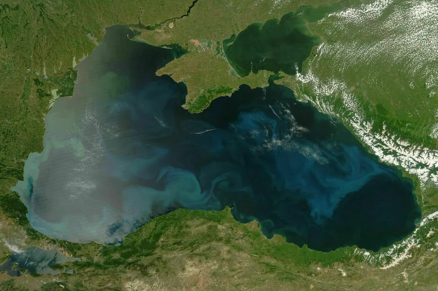 Черное море со спутника.