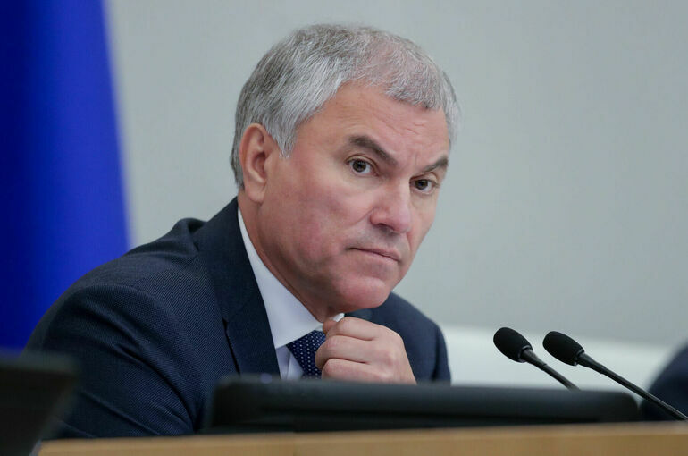 Володин: Для поддержки участников СВО было принято 124 закона