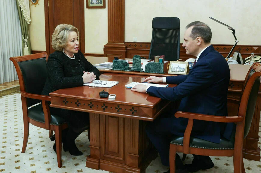 Валентина Матвиенко и Артем Здунов.