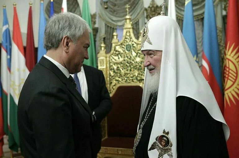 Володин поздравил патриарха Кирилла с годовщиной интронизации