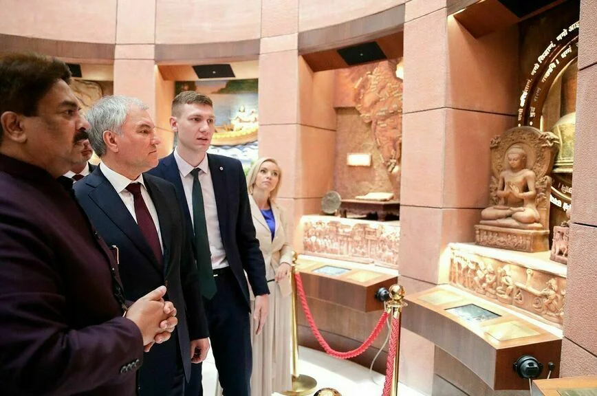 Осмотр музея Парламента Республики Индии.