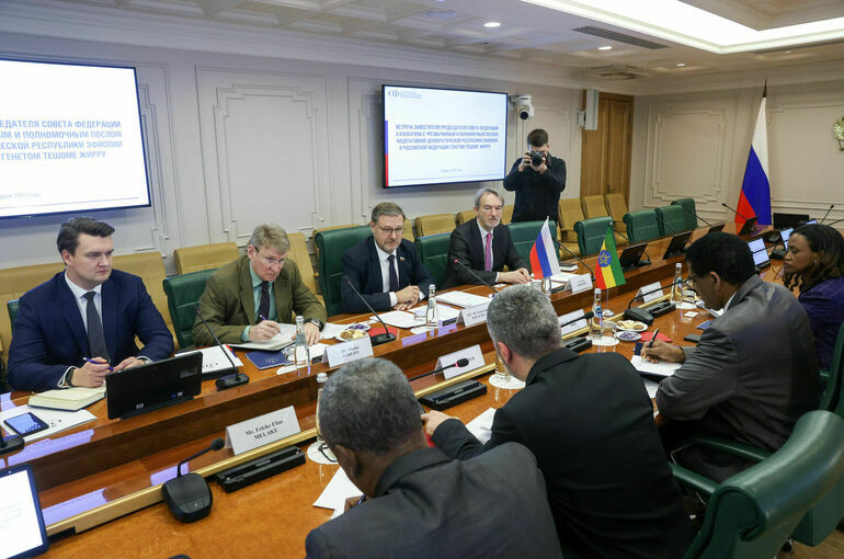 Сенатор Косачев заявил о высокой динамике контактов парламентариев РФ и Эфиопии