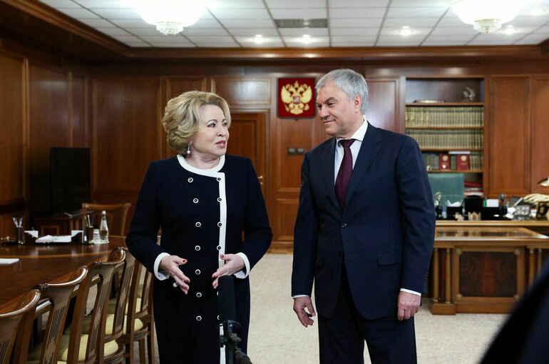 Володин: Общая задача Госдумы и Совфеда — повысить качество принимаемых решений