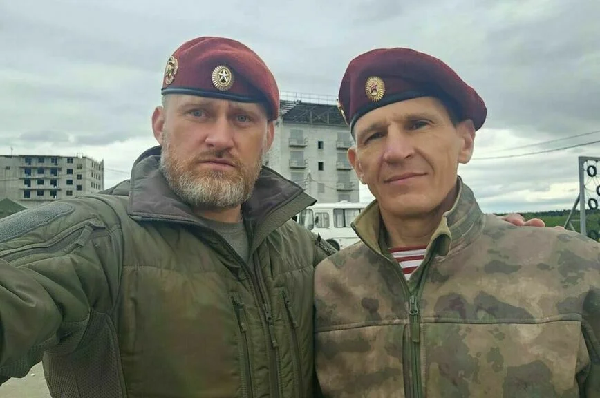 С героем РФ , полковником Александром Белоглазовым. 