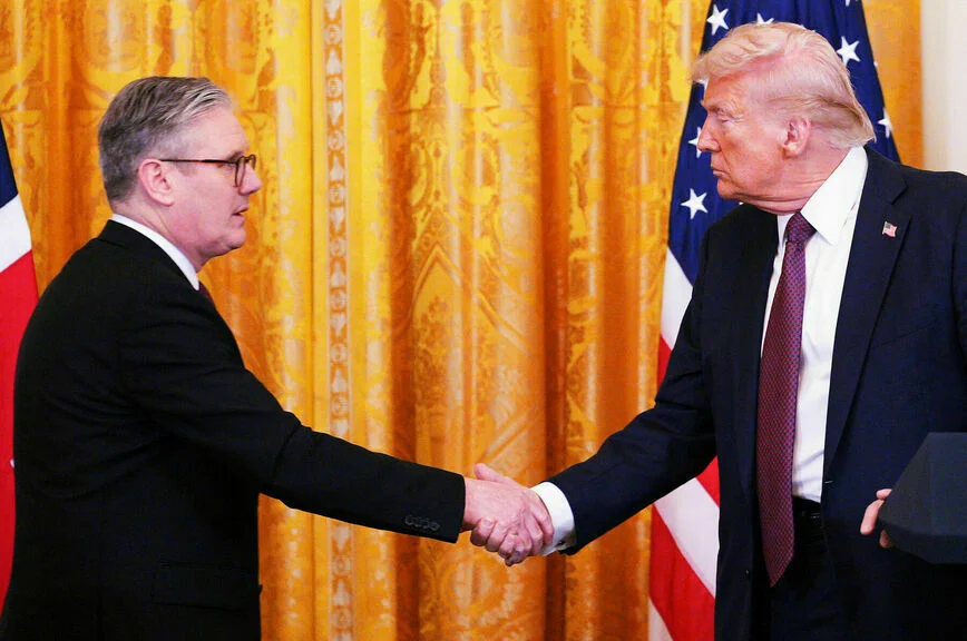 Кир Стармер и Дональд Трамп.