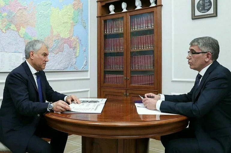 Володин встретился с губернатором Тульской области