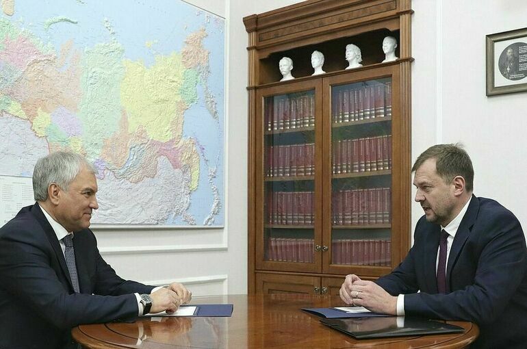 Володин обсудил с губернатором Запорожской области вопросы развития региона