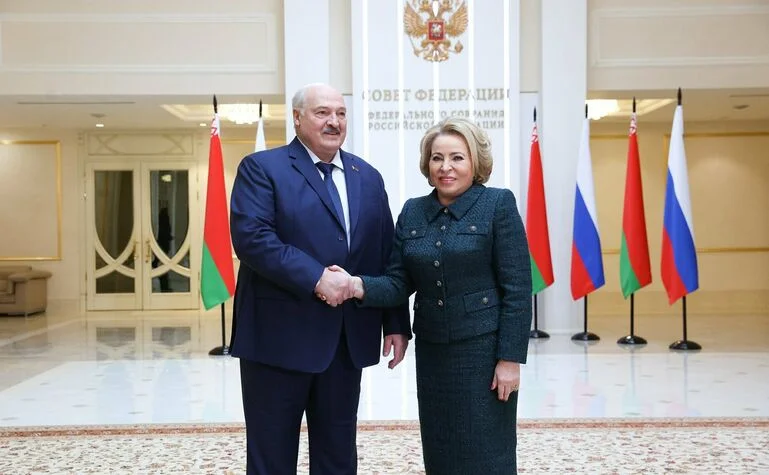 Валентина Матвиенко и Александр Лукашенко. Фото: пресс-служба Совета Федерации