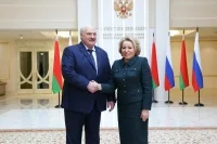 Валентина Матвиенко и Александр Лукашенко. Фото: пресс-служба Совета Федерации
