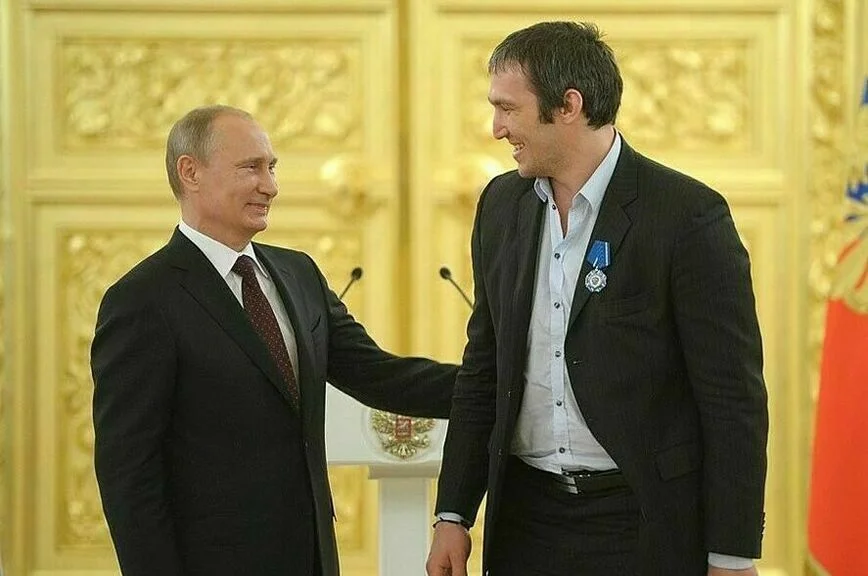 Владимир Путин и Александр Овечкин.