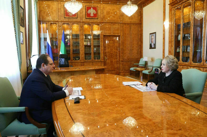 Ростислав Гольдштейн и Валентина Матвиенко.