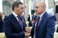 Председатель Комитета Госдумы по науке и высшему образованию Сергей Кабышев и глава Минобрнауки Валерий Фальков.