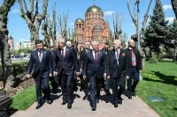 Торжественная церемония зажжения Вечного огня на Аллее героев в Волгограде. Автор: пресс-служба Госдумы