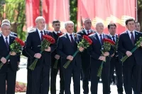 Торжественная церемония зажжения Вечного огня на Аллее героев в Волгограде. Автор: пресс-служба Госдумы