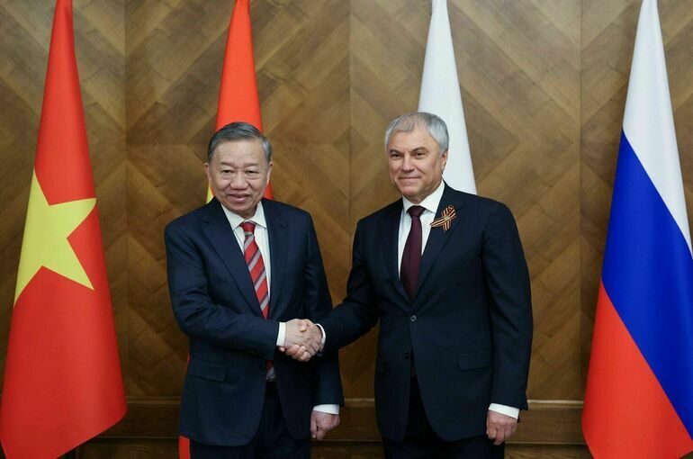 Володин принимает в Госдуме генсека Компартии Вьетнама