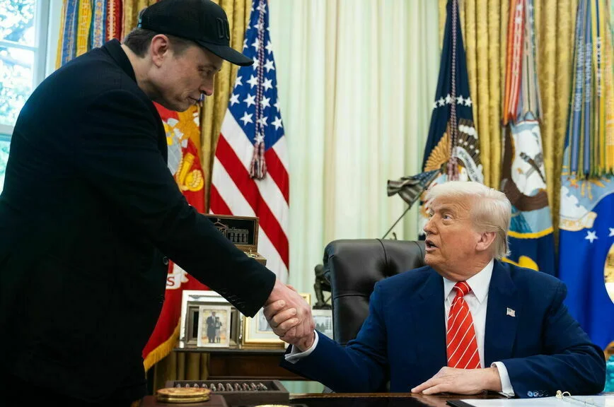 Илон Маск и Дональд Трамп.